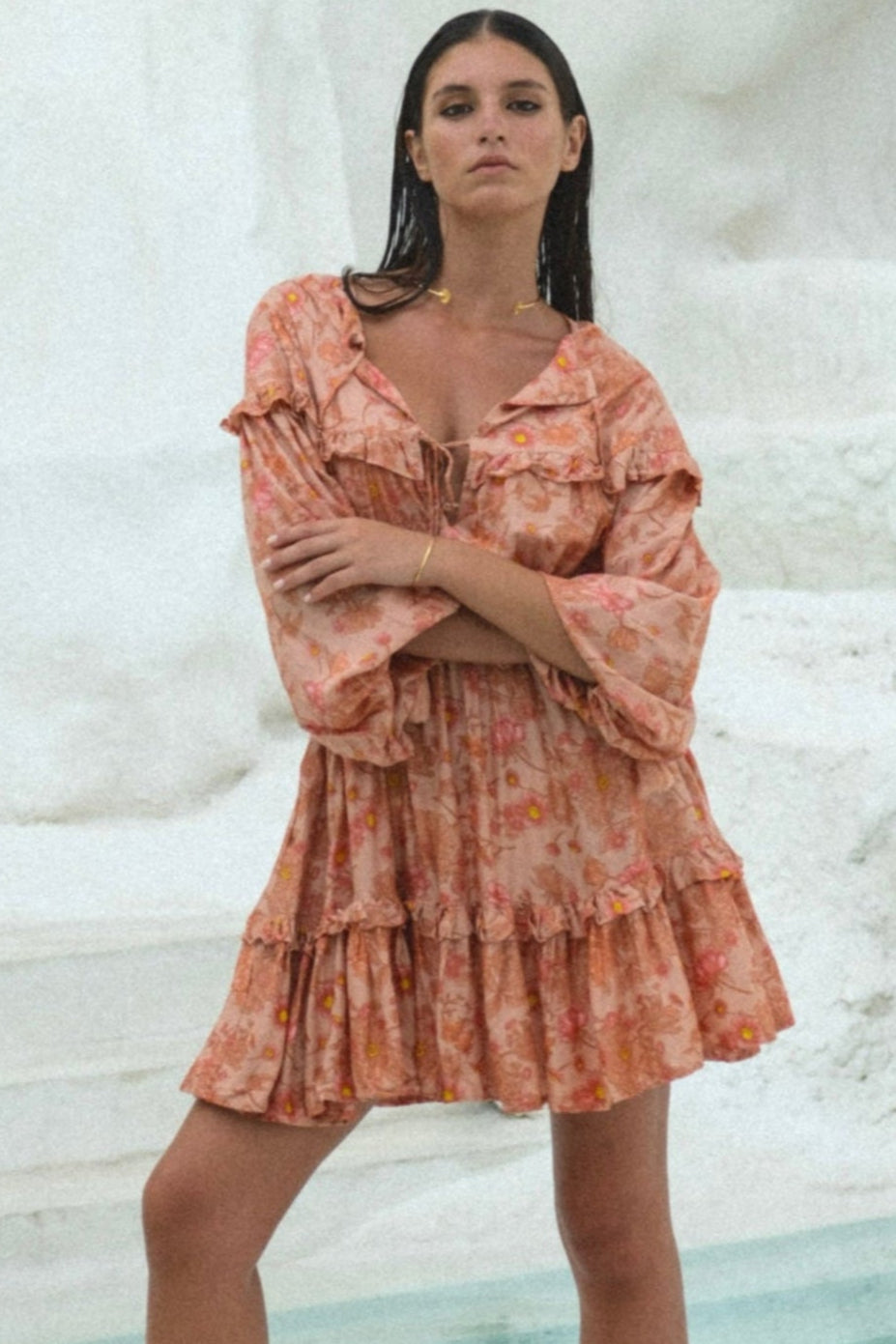 orange sleeveless mini dress Phia Mini Dress