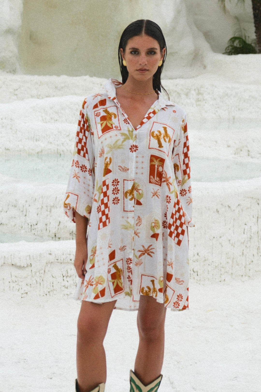 Long Lunch Shirt Dress