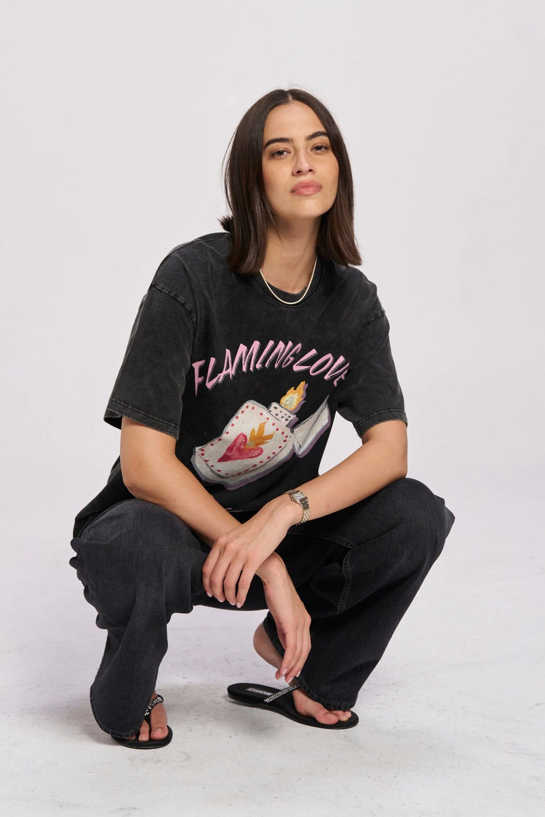 Flaming Love Oversize Tee