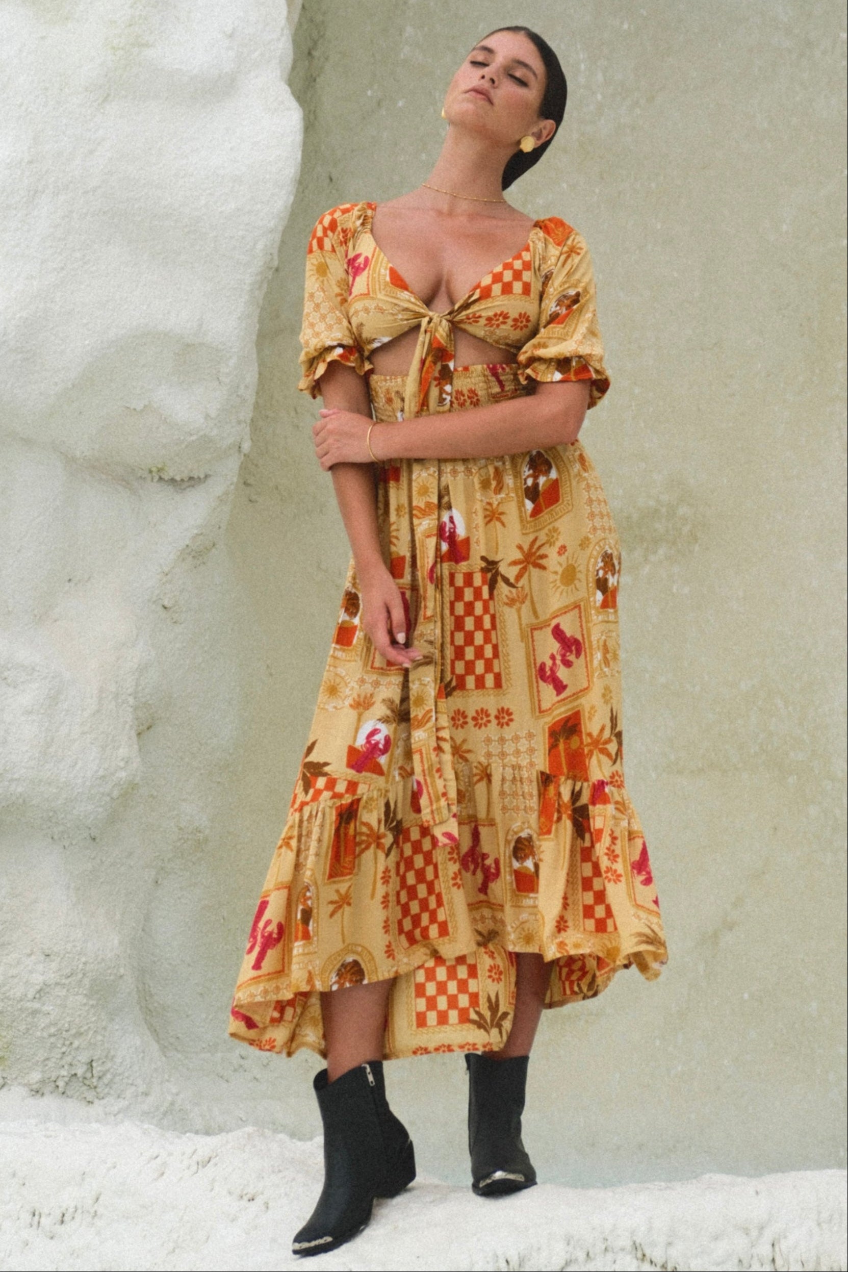 Italian Summer Tie Dress – SOLARA THE LABEL