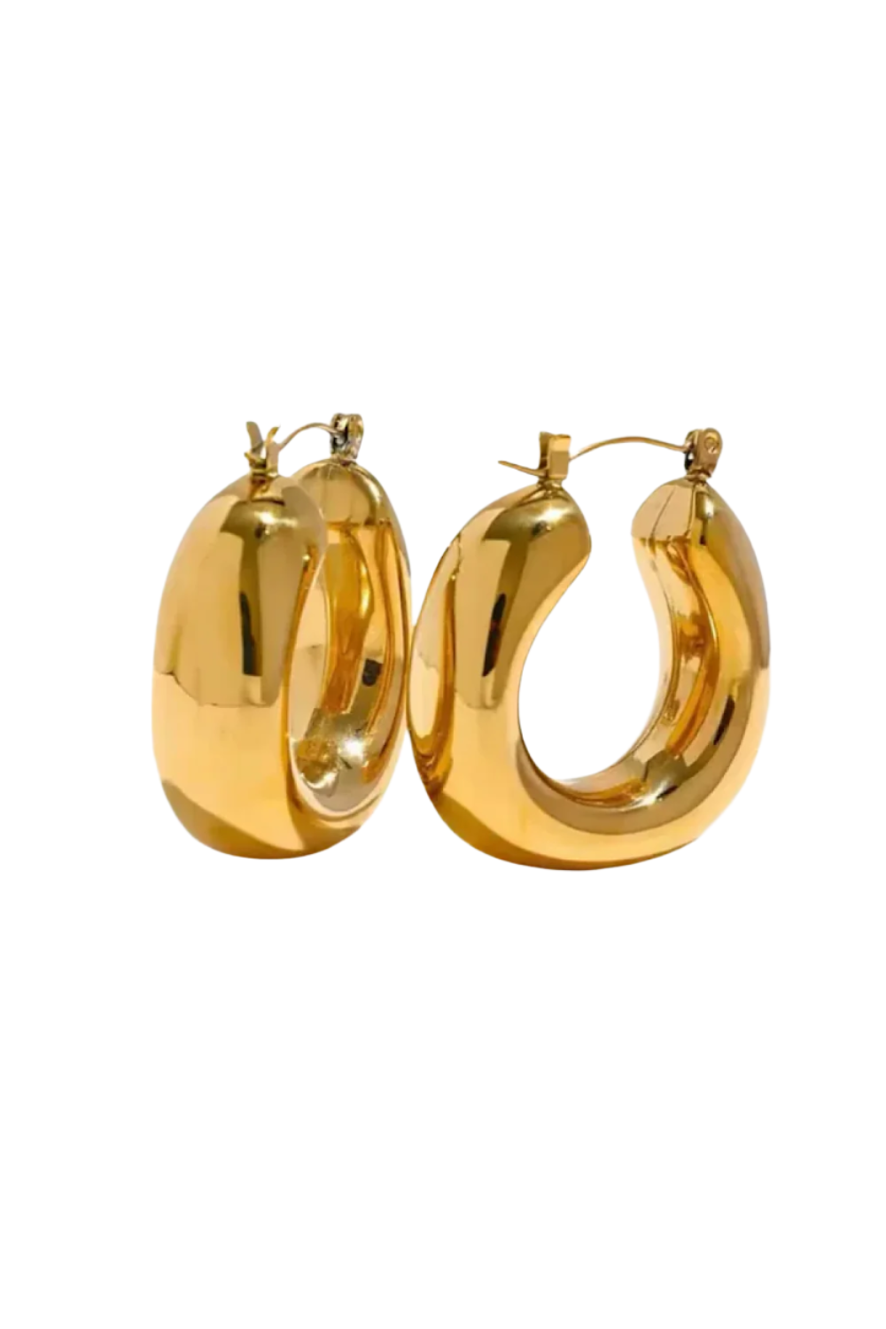 Bold Hoops in 18k Gold Plated