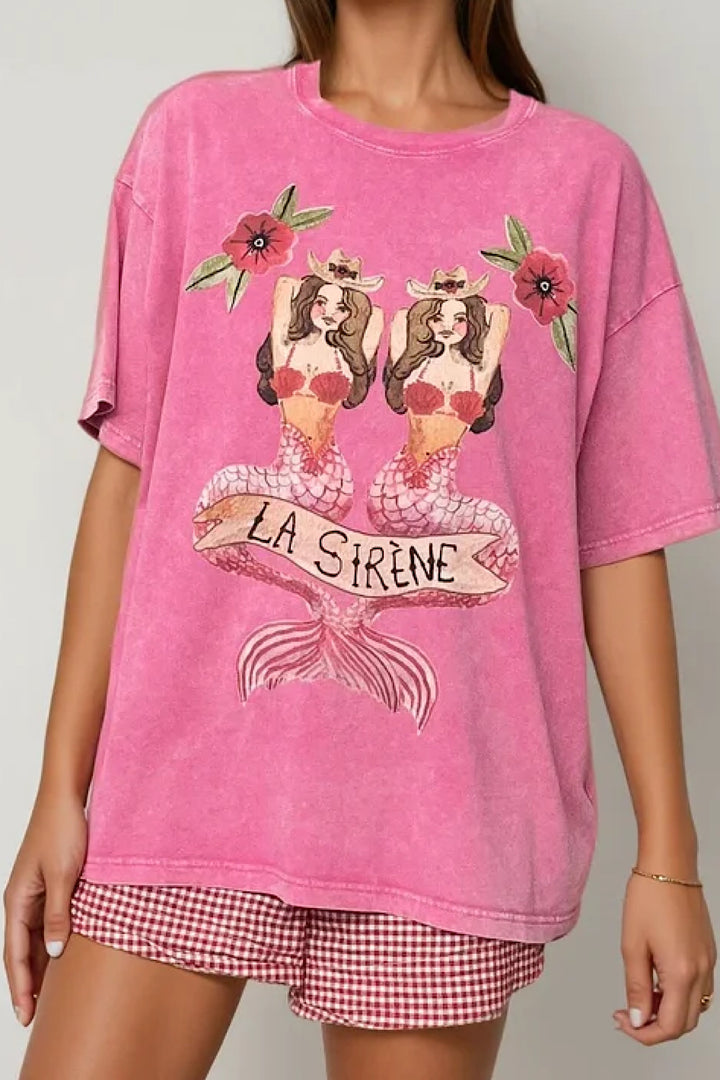 Mermaid La Sirene Oversize Tee