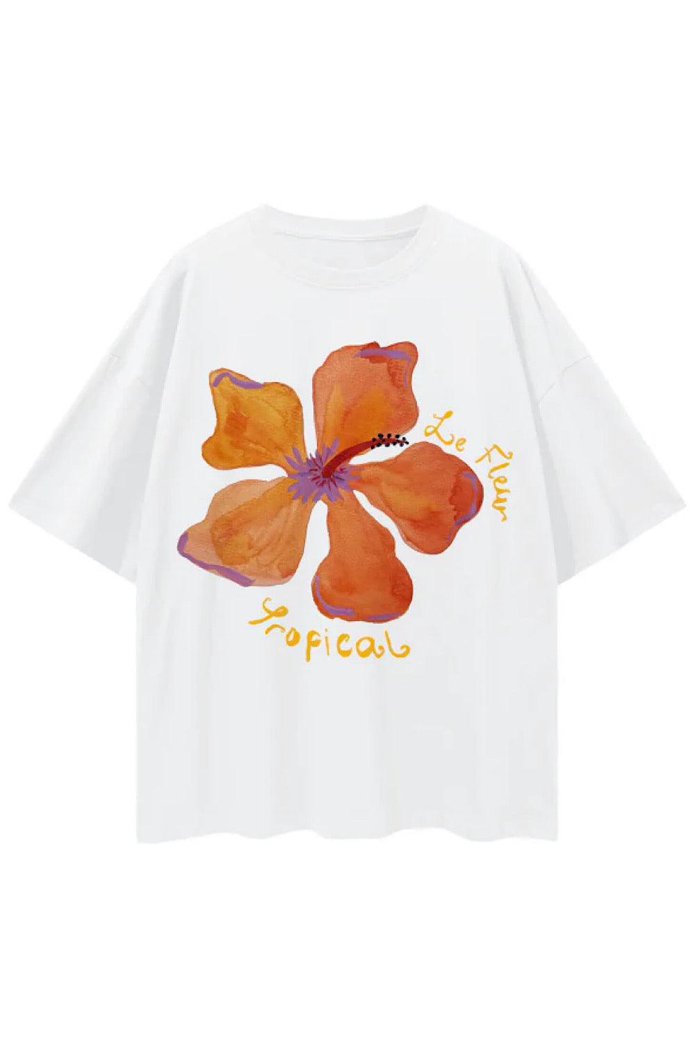 Le Fleur Tropical Oversize Tee