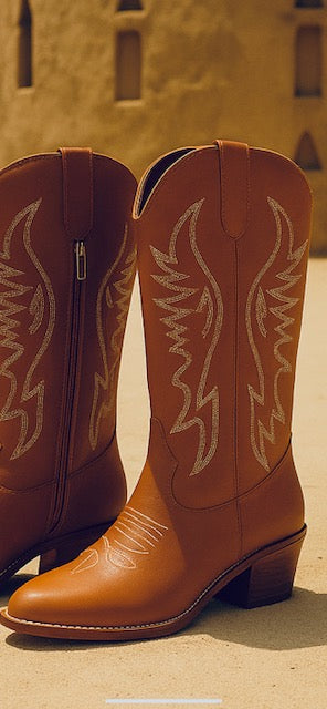 Boho Sandstone Cowboy Boot